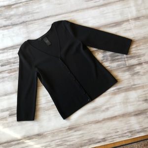 GEOFFREY BEENE CARDIGAN SWEATER WOMANS SIZE Medium. 3/4 sleeve